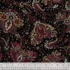 Shipwrecked Fabric A + Second Border - Windham Fabrics - Turkey Red by Whistler Studio - 54726-2 - Paisley Black