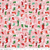 REMNANT: 52" PIECE Riley Blake Designs - T'was by Jill Howarth - SC13463-PINK