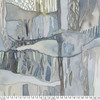 REMNANT: 54" PIECE Free Spirit Fabrics - Sea Sisters by Shell Rummel - PWSR069-DUSKYBLUE