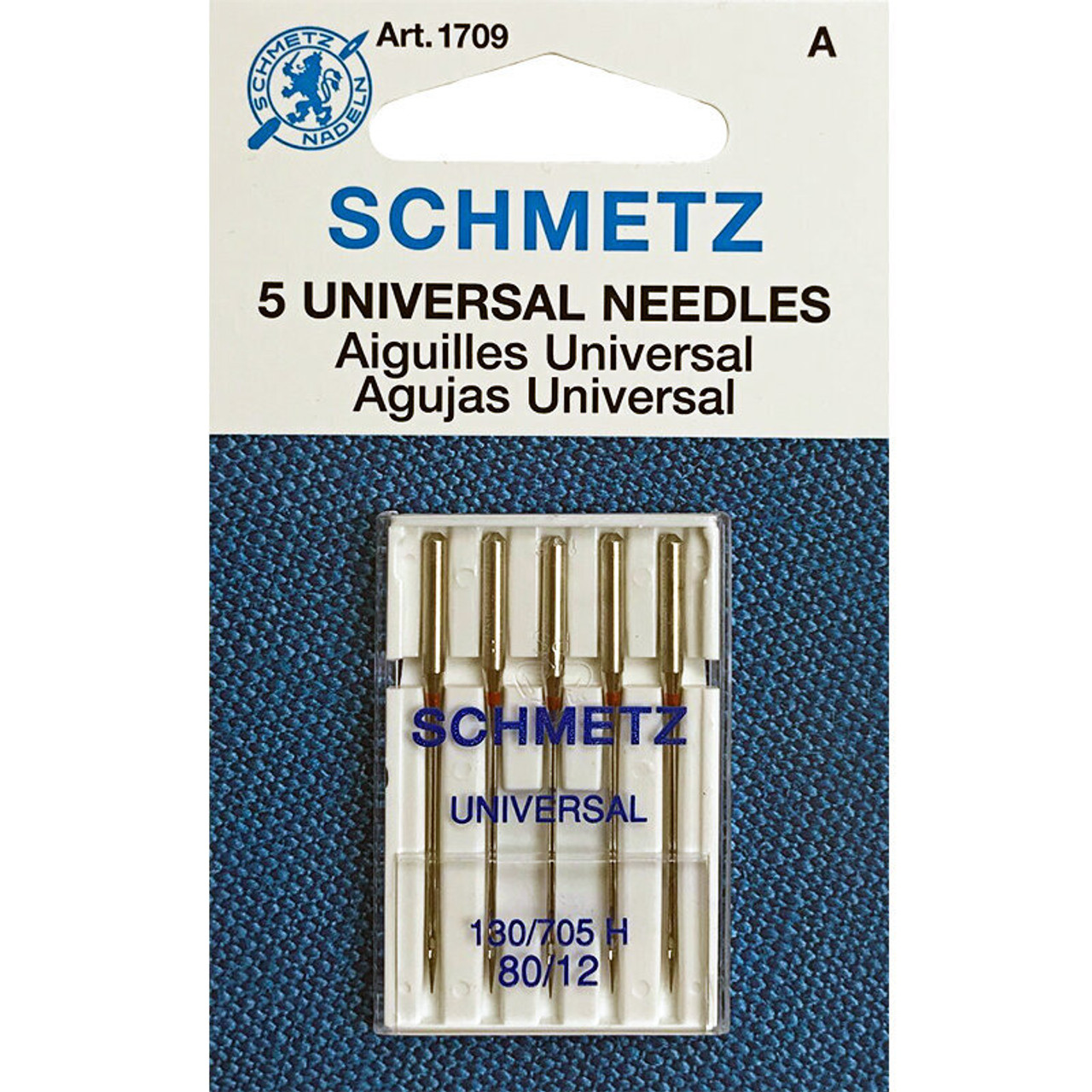 Schmetz Universal Machine Needles, Size 75 / 11, Pack of 5 Needles