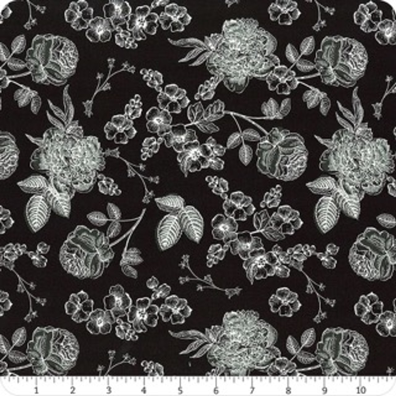115-120 Lucky Black Fabric