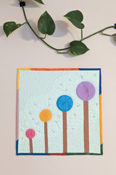 Applique and Hand Quilting DANDELION SPRING Mini Quilt