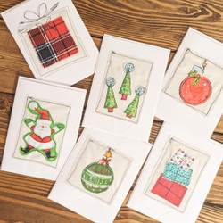 ​Easy Raw Edge Applique Christmas Cards