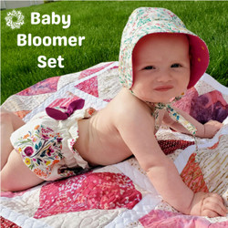 Baby Bonnet and Bloomers Set