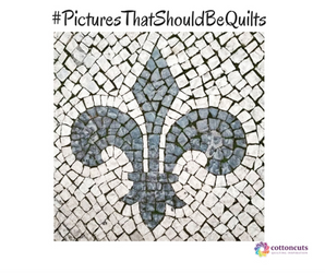 March 19, 2019 Cotton Cuts Pictures That Should Be Quilts- Mosaic Fleur De Lis