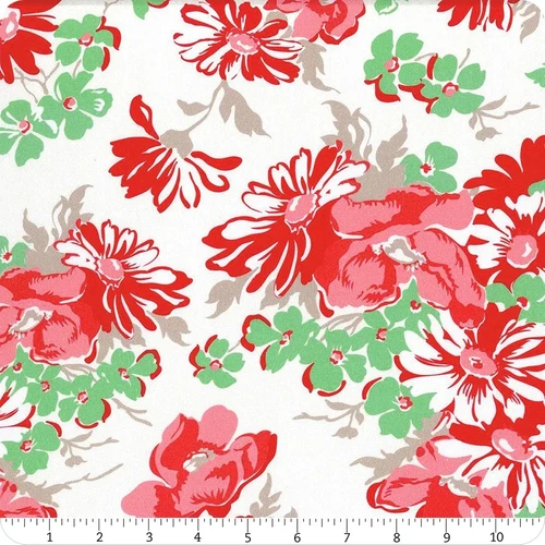 Wideback Fabric (108") - Riley Blake Designs - Cook Book by Lori Holt - WB11776 - Cayenne