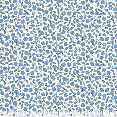 Wideback Fabric (108") - Marcys Fabrics - Aunt Grace Garden by Judie Rothermel - R361044D - Blue