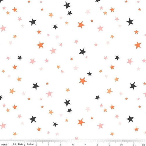 Wideback Fabric (108") - Riley Blake Designs - Hey Pumpkin by My Mind's Eye - WB16040 - White
