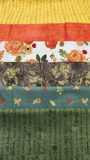 Curated Mixed Designer Bundle - Fall Harvest Garden - 6 One Yards
