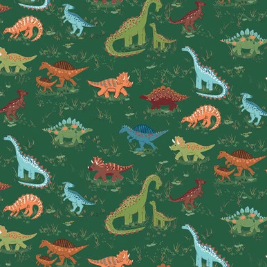 Makower UK Fabrics - Prehistoric - 166-G - Roam (5 yards continuous cut)