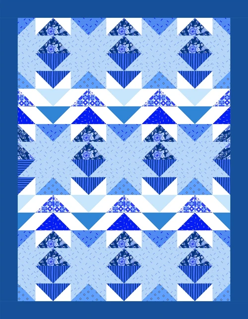 Ticket to Quilt - T2Q - Meet Me In (TBD) - Artic Blast - DIE CUT KIT