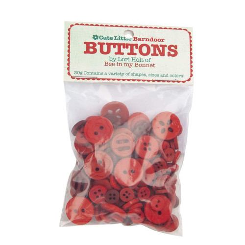 Lori Holt Cute Little Buttons Barndoor (assorted Red)