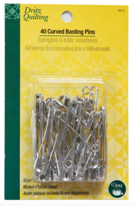 Dritz Quilting - Curved Basting Pins - 50/Pkg, Size 1