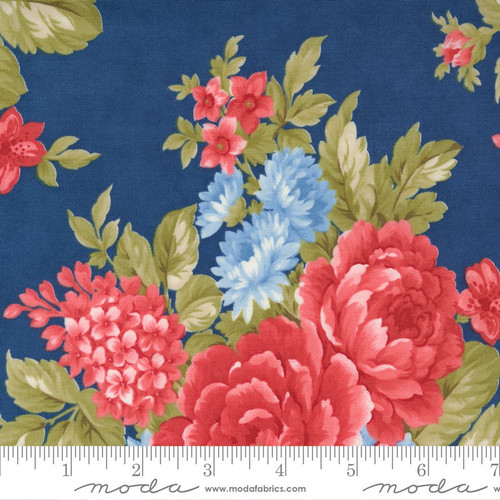 CLEARANCE - Moda Fabrics - Belle Isle by Minick & Simpson - 14920 15 - Navy