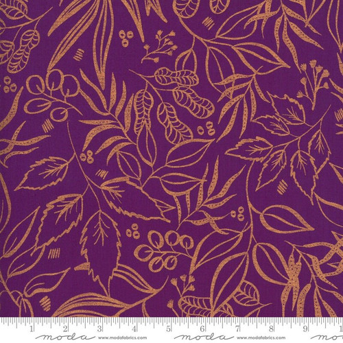 CLEARANCE - Moda Fabrics - Sunshine Soul by Create Joy Project - Ultra Violet Metallic - 8449-48
