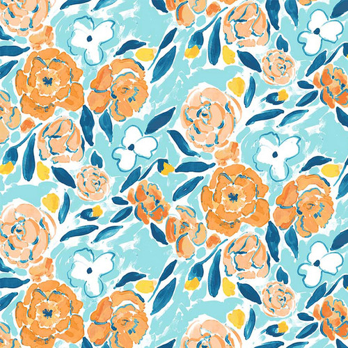 FIGO Fabrics - Lush & Lively by Jacqueline Maldonado - 90636-56 - Orange Multi