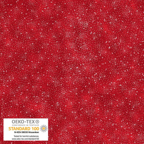 Mistletoe Kisses Fabric D - Stof Fabrics - Frosty Snowflake - 4590-419