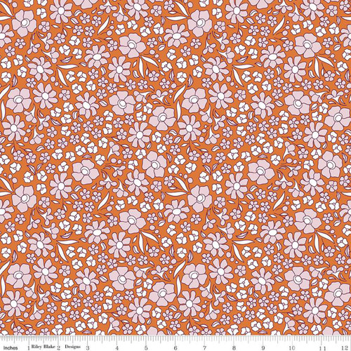 Riley Blake Designs - Flower Farm by Keera Job Design Studio - C13982-Orangee
