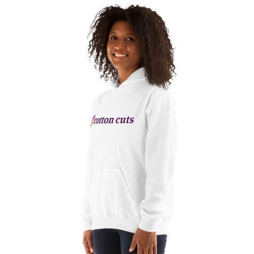 Cotton Cuts - White Unisex Hoodie