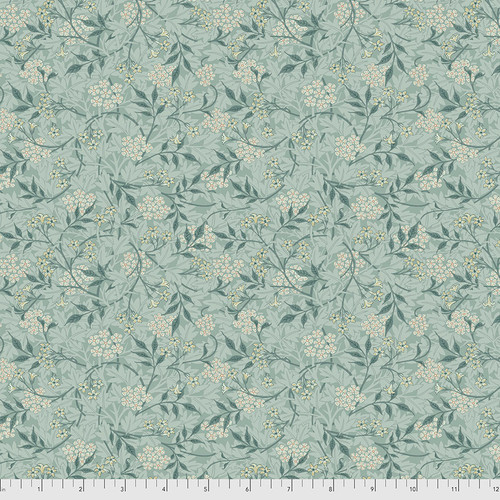 Free Spirit  Fabrics - The Original Morris & Co - PWWM059.AQUA - Marigny Ember