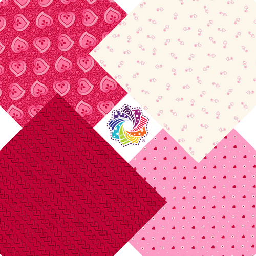 Island Hopping - Wide Back and Matching PIllowcase Kit Fabric - Rendezvous (Heart and Soul)