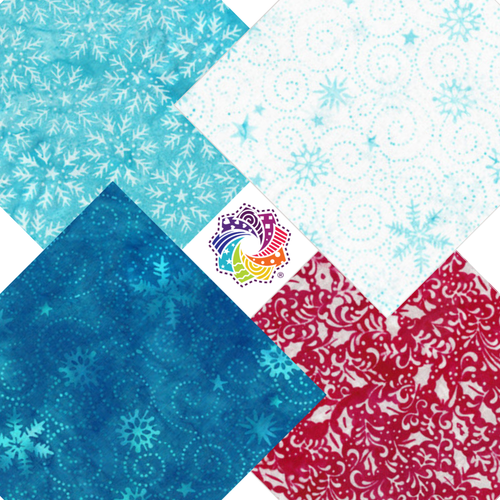 Island Hopping - Wide Back and Matching PIllowcase Kit Fabric - Starlight (Peppermint Sprinkles)