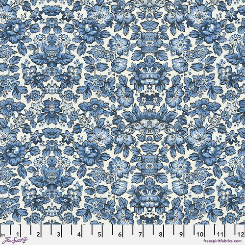 Free Spirit Fabrics - Indigo Palette by Tim Holtz - PWTH297.INDIGO - Indigo Wallpaper