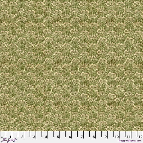 Free Spirit Fabrics - Green Palette by Tim Holtz - PWTH268.GREEN - Green Tiny Print