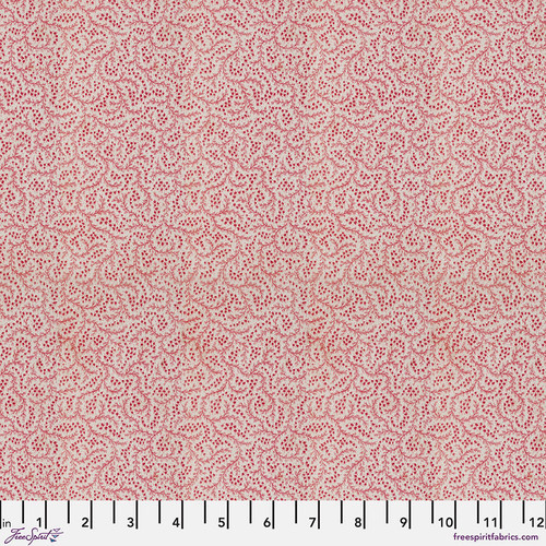 Free Spirit Fabrics - Red Palette by Tim Holtz - PWTH228.RED - Red Tiny Print
