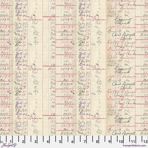 Free Spirit Fabrics - Red Palette by Tim Holtz - PWTH225.RED - Red Ledger