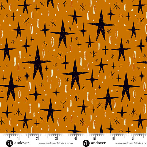 Aloha Kona Eclipse Andover Fabrics - Nevermore -A-1077-O - Orange - Tall Stars Aloha Kona Eclipse Andover Fabrics - Nevermore -A-1077-O - Orange - Tall Stars