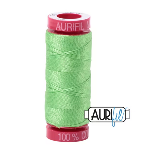 Aurifil Mako 12wt 55yd - 6737 - Shamrock Green