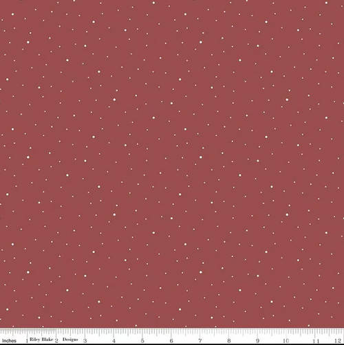 Rosefinch Backing - Riley Blake Designs - A Walk on the Prairie by Modern Prairie - C640 - Marsala