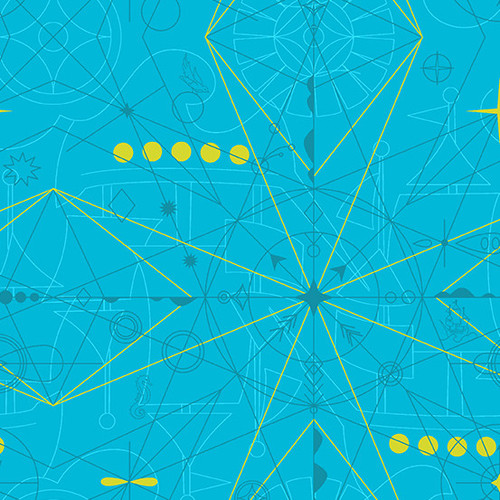 (71) Andover Fabrics - Sun Print 2022 - 10th Anniversary Collection by Alison Glass  A-8673-T1 Compass Water