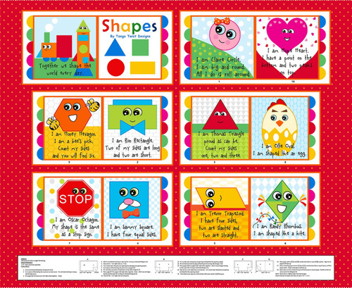 Blank Quilting Corp - Cuddle Books - Shapes by Tango Twist Designs -  4224P-88