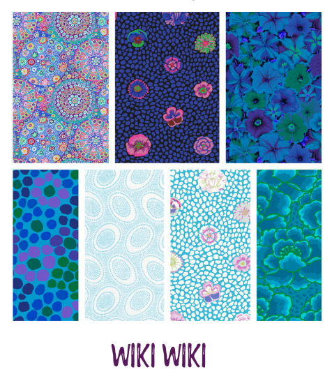 Mystery Five-O - Luau - Wiki Wiki (Kaffe Fasset for FreeSpirit Fabrics) - DIE CUT KIT