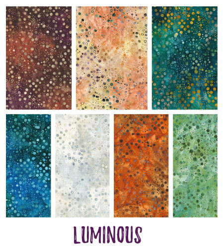 Mystery Five-O - Luau - Luminous (Pop Dots for Banyan Batiks) - DIE CUT KIT