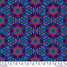 Free Spirit  Fabrics - Kaleidoscope by Billy Reue - PWWR053.Royal (5 yard continuous cut)