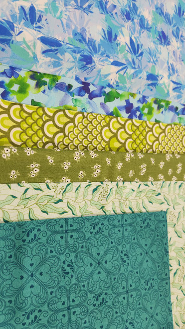 (23) Summer Bundle 4 - Lakeside - 6 half yards