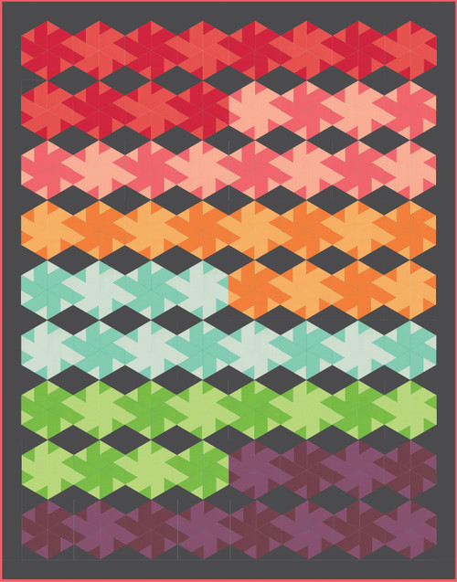 March - Hexagon Pinwheels