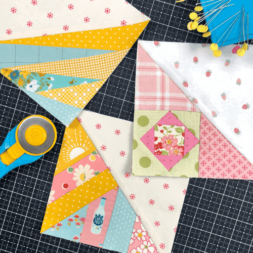 London Calling FOUNDATION Scrappy Triangles Membership - Prepay (TWIN SIZED)