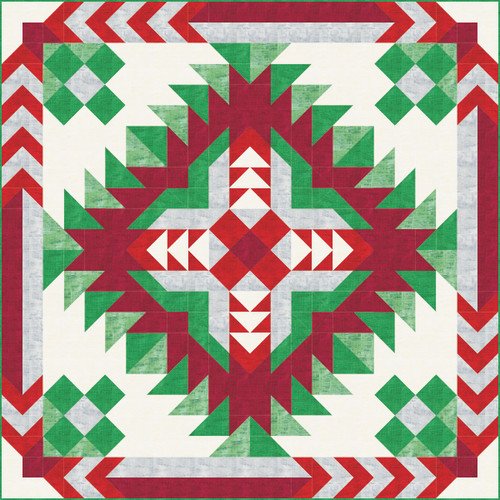 Puzzle Mystery Quilt - Wild West - Large Jamboree (Chalk and Charcoal for Robert Kaufman) - DIE CUT KIT