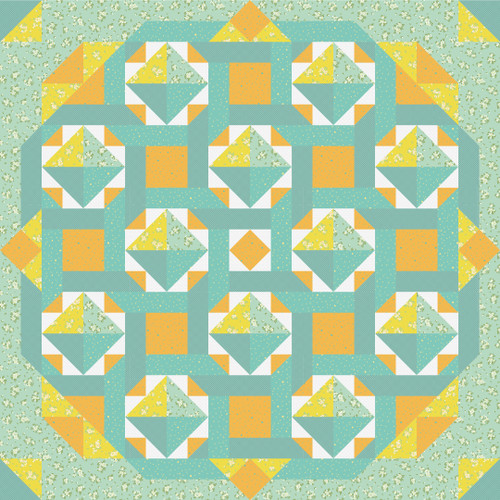 Puzzle Mystery Quilt - New Orleans 2025 Retreat - Sunlight Seance (Tula Pink for FreeSpirit Fabrics) - DIE CUT KIT