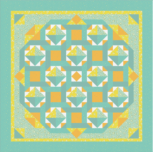 Puzzle Mystery Quilt - New Orleans 2025 Retreat - Sunlight Seance (Tula Pink for FreeSpirit Fabrics) - DIE CUT KIT