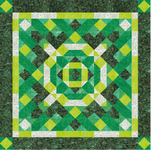 Puzzle Mystery Quilt - Sonoma 2025 Retreat - Hidden Vine  (Banyan Batiks) - DIE CUT KIT