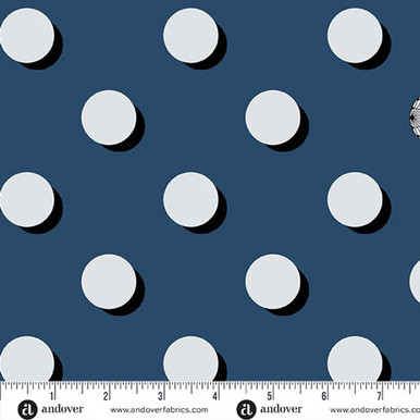 REMNANT: 42" PIECE Andover Fabrics - 40 by Giucy Giuce - A-1395-B - Winding Ways