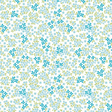 REMNANT: 28" PIECE Benartex - Seaside Garden by Shelley Cavanna - 17184-24