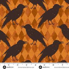 REMNANT: 33" PIECE Andover Fabrics - Nevermore - A-1075-O