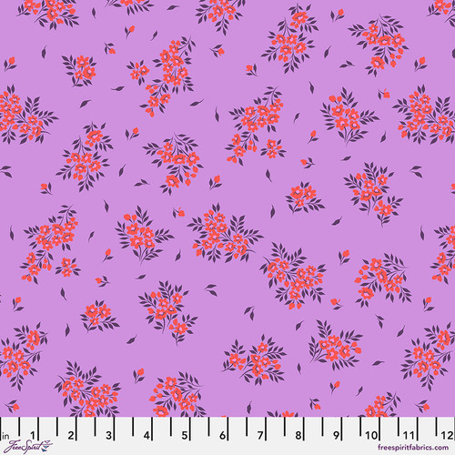 Luna Tide Fabric E - FreeSpirit Fabrics - Full Moon Forest II by Tula Pink - PWTP253.HELIOTROPE