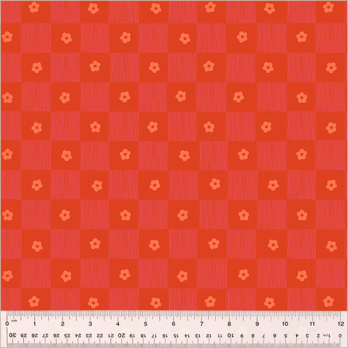 Calypso Fabric D + Binding + First Border - Windham Fabrics - Ruby & Bee Blenders by Heather Ross - 54414-13 - Rose